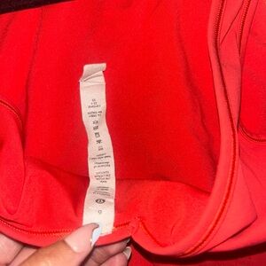 lululemon athletica Bright Red Crop Top